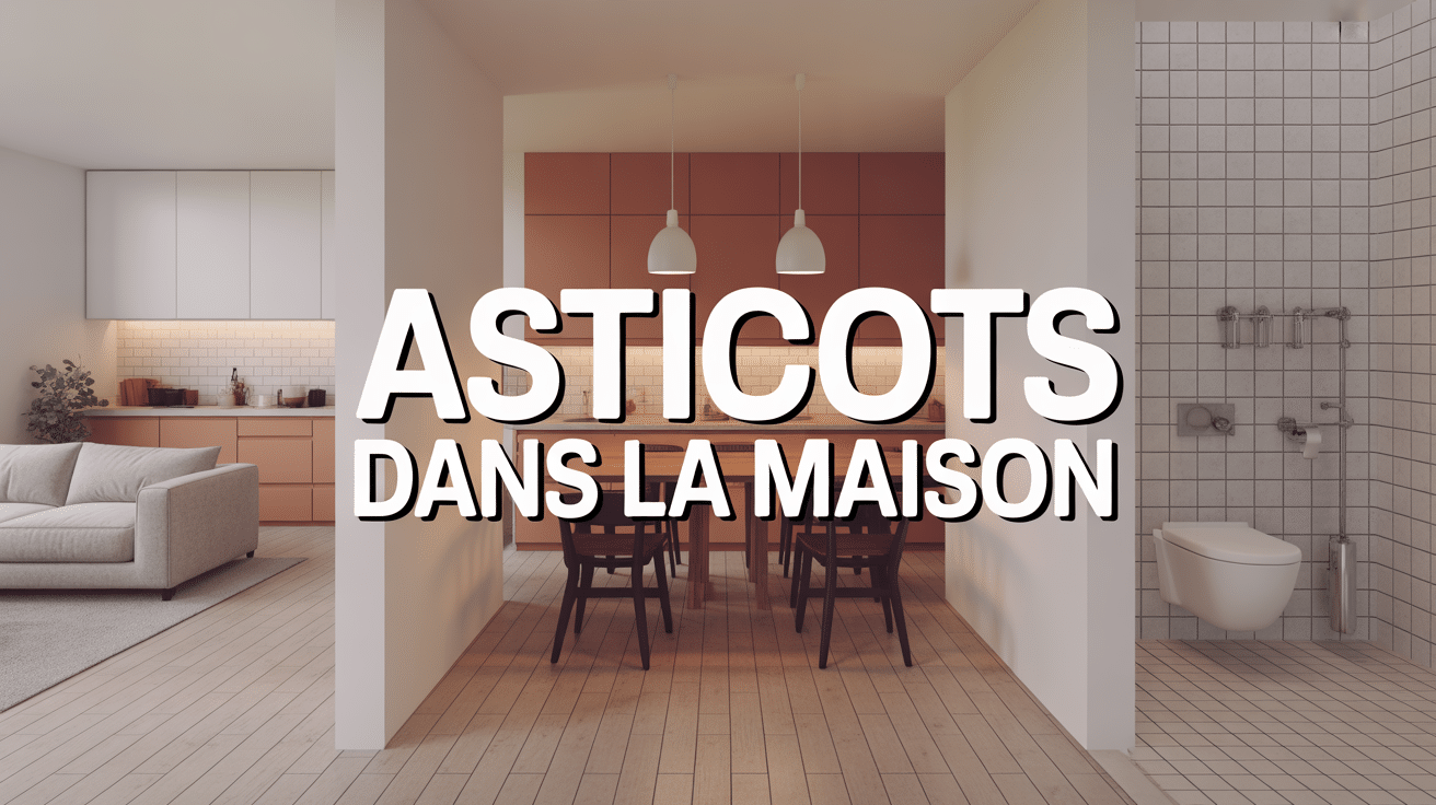 Asticots dans maison moderne propre sol carrelé