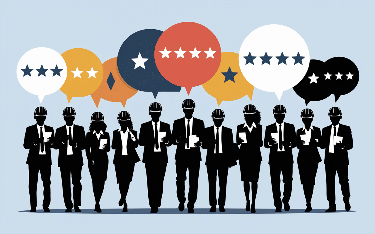 chantieraccess.fr avis artisans silhouette evaluation positive graphique croissance