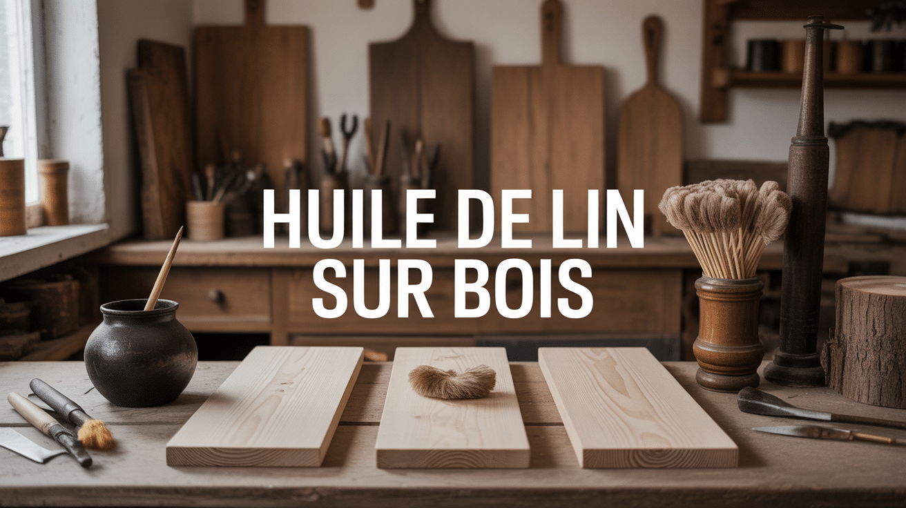 atelier menuiserie bois huile de lin danger