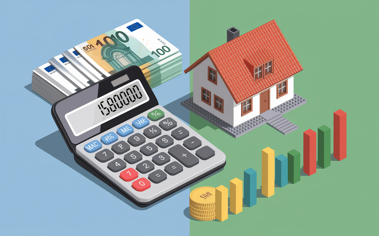 calcul prix isolation exterieur maison 100m2 avec graphique