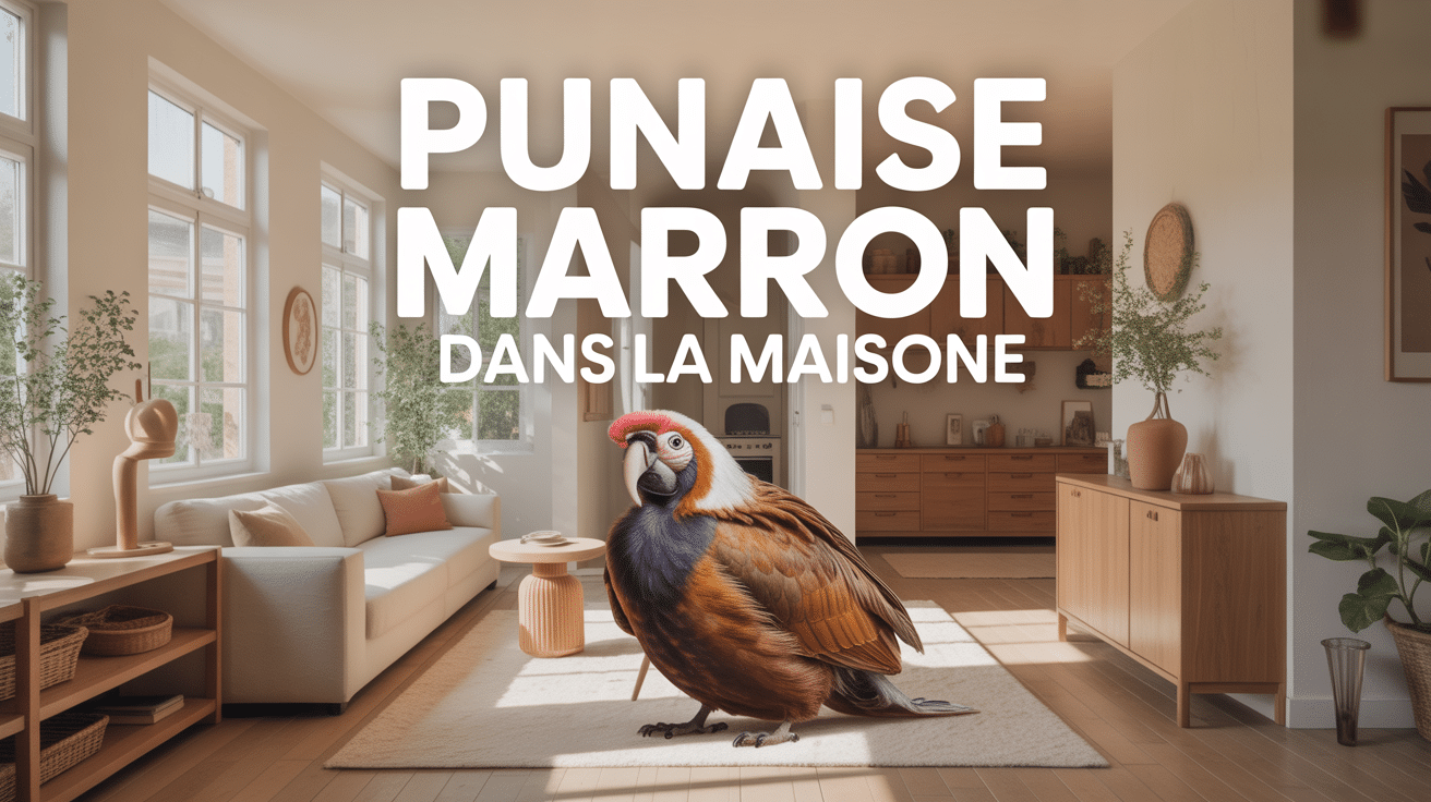 punaise marron dans la maison signification illustration avec maison moderne