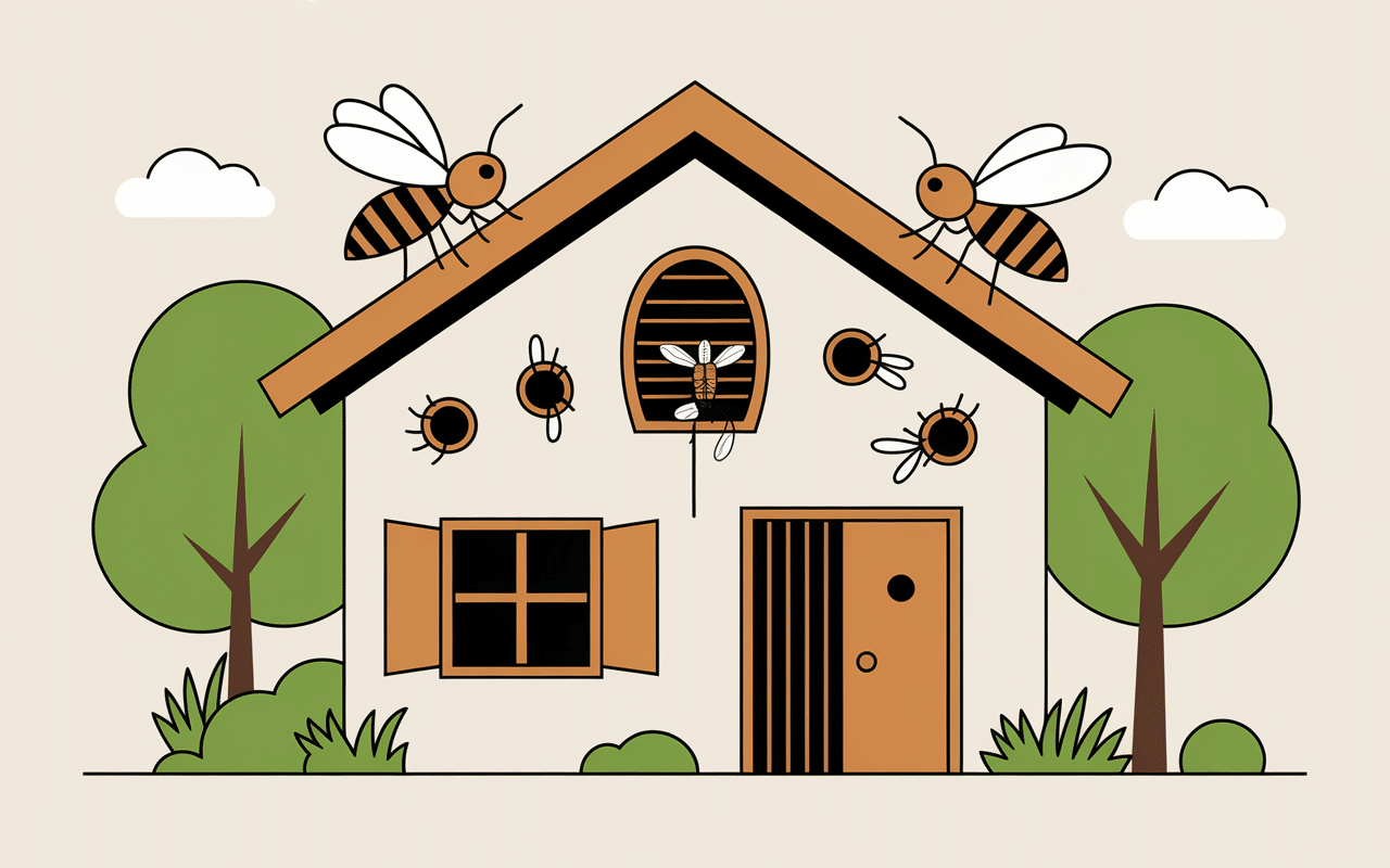 punaise marron dans la maison signification image coupe maison et passages insectes