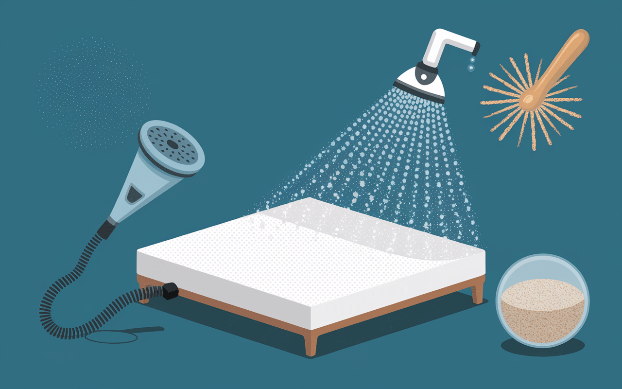 Nettoyage matelas contre larve d anthrène matelas avec aspirateur vapeur et spray naturel