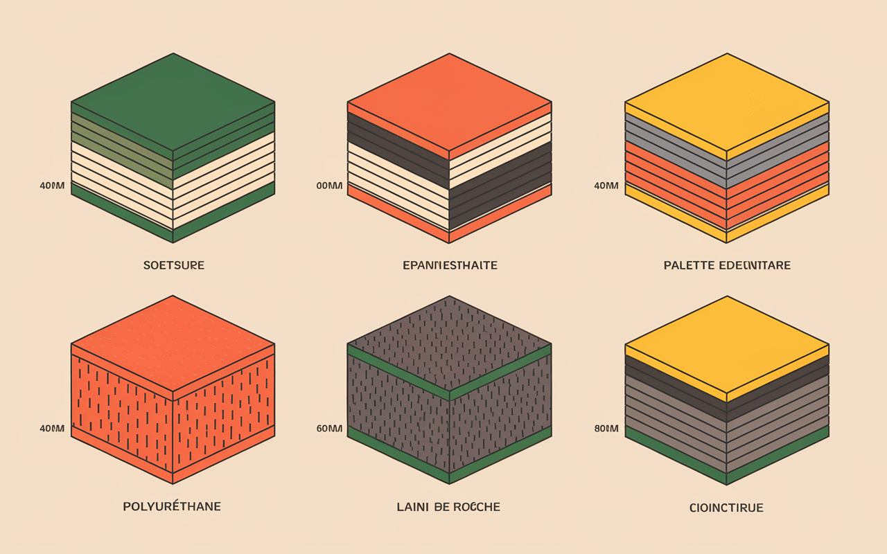 Illustration types panneaux sandwich toiture