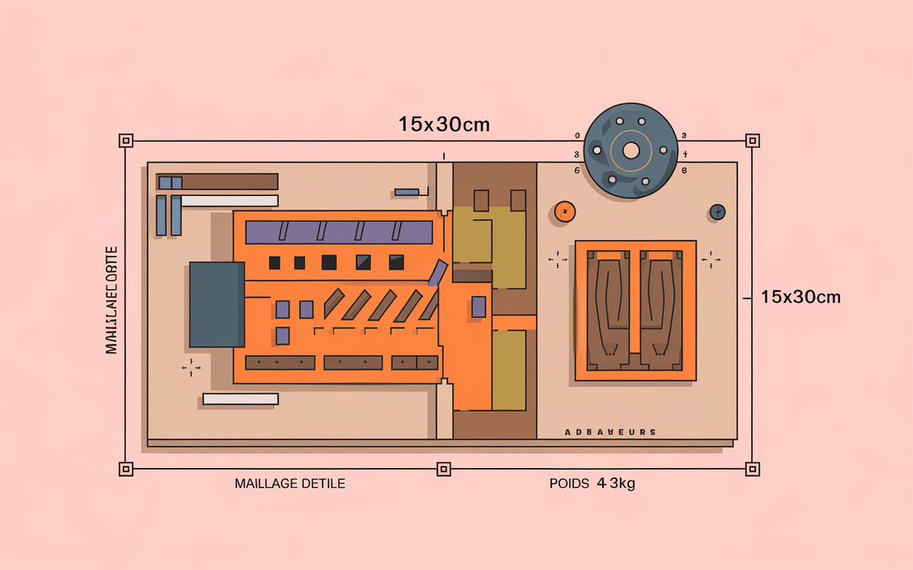 Diagramme technique treillis soudé ST25