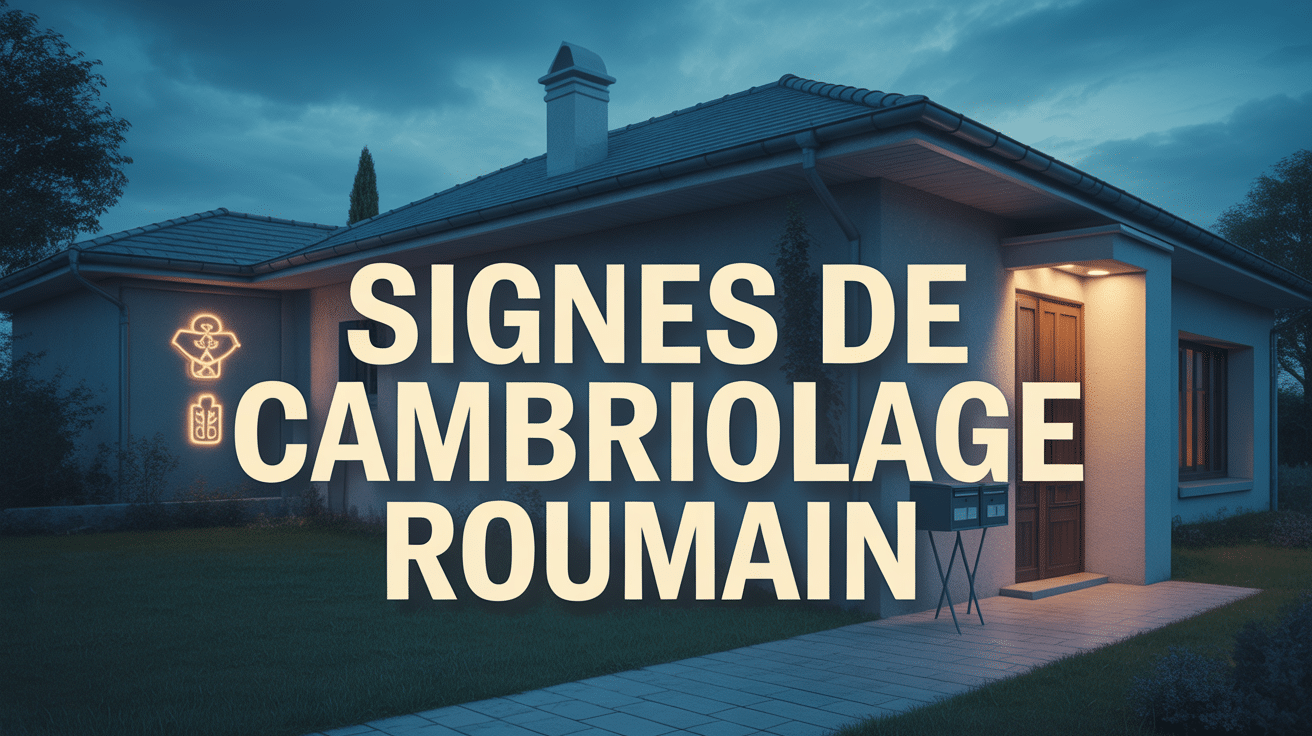 Maison avec signes cambriolage roumain
