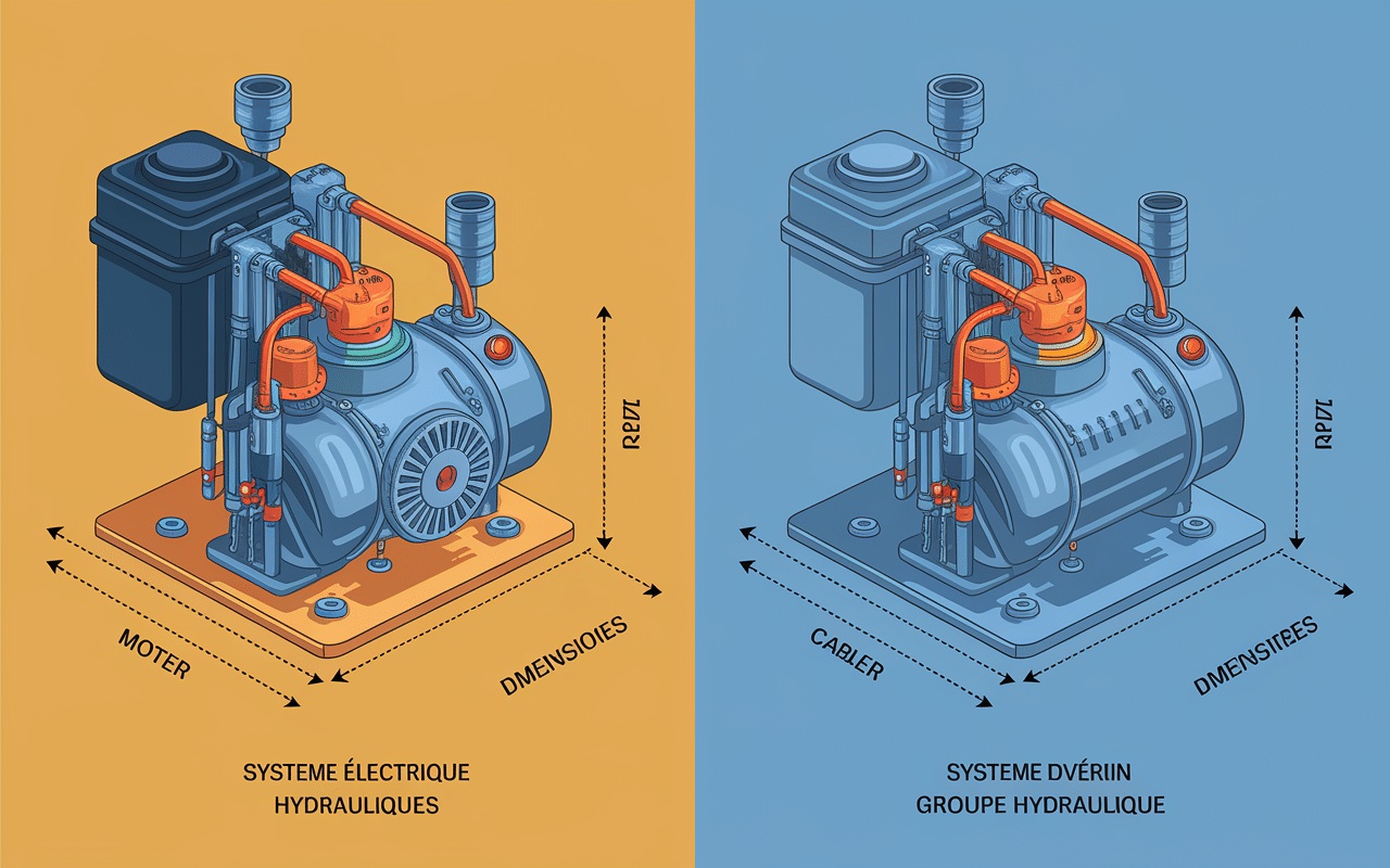 Comparaison monte-charge électrique et hydraulique