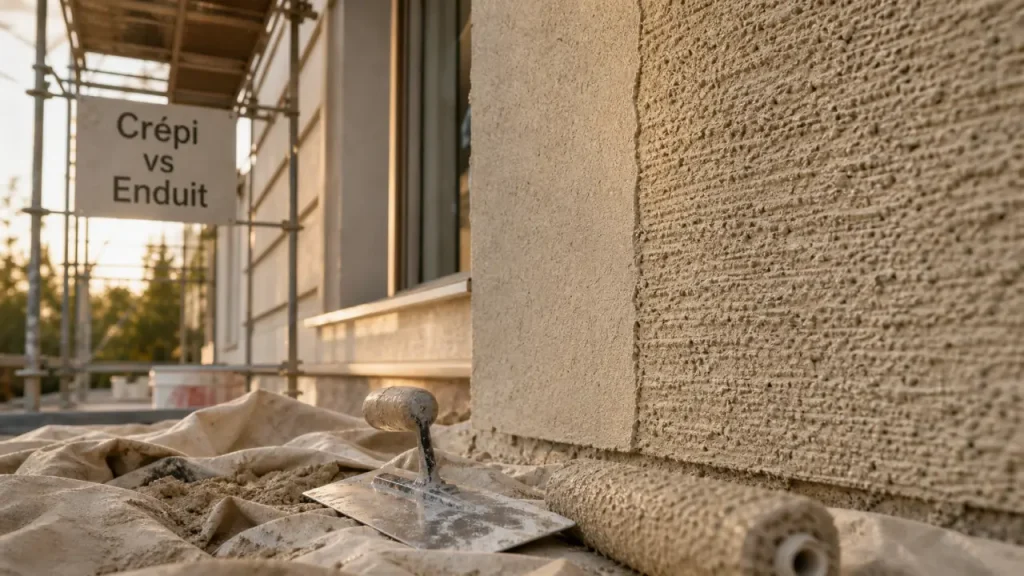 Crépi ou enduit extérieur : lequel protège, lequel décore, lequel choisir selon le mur ?