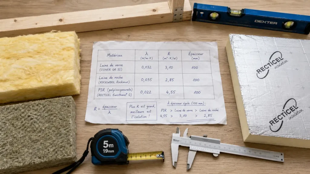 15 cm de PIR ou 30 cm de laine de bois : quel isolant choisir selon la paroi ?