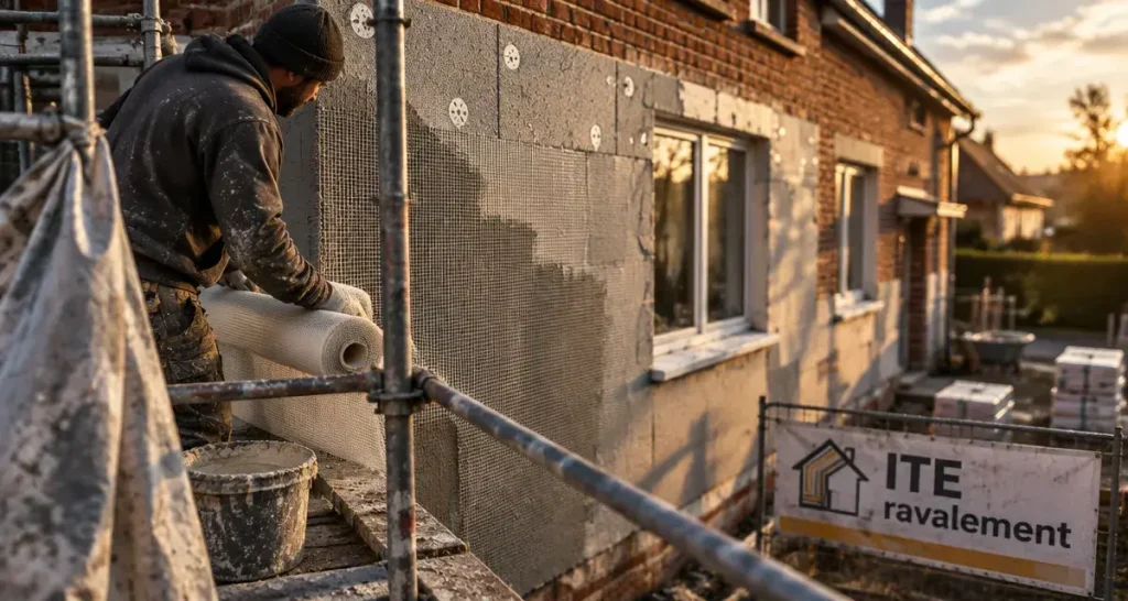 Ravalement ITE : une façade rénovée et isolée en un seul chantier